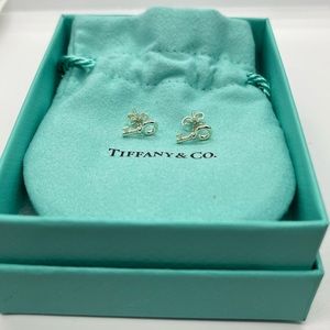 Tiffany & Co. Silver Key Earrings